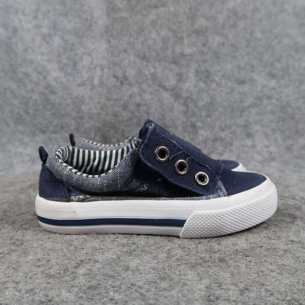 Wonder Nation Baby 4 Sneakers Casual Easy On Hook Loop Blue Trainers Toddler